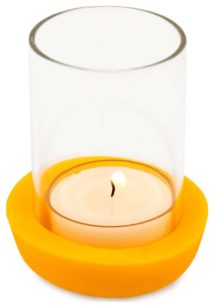 Pigment Candleholder, Small, Yellow