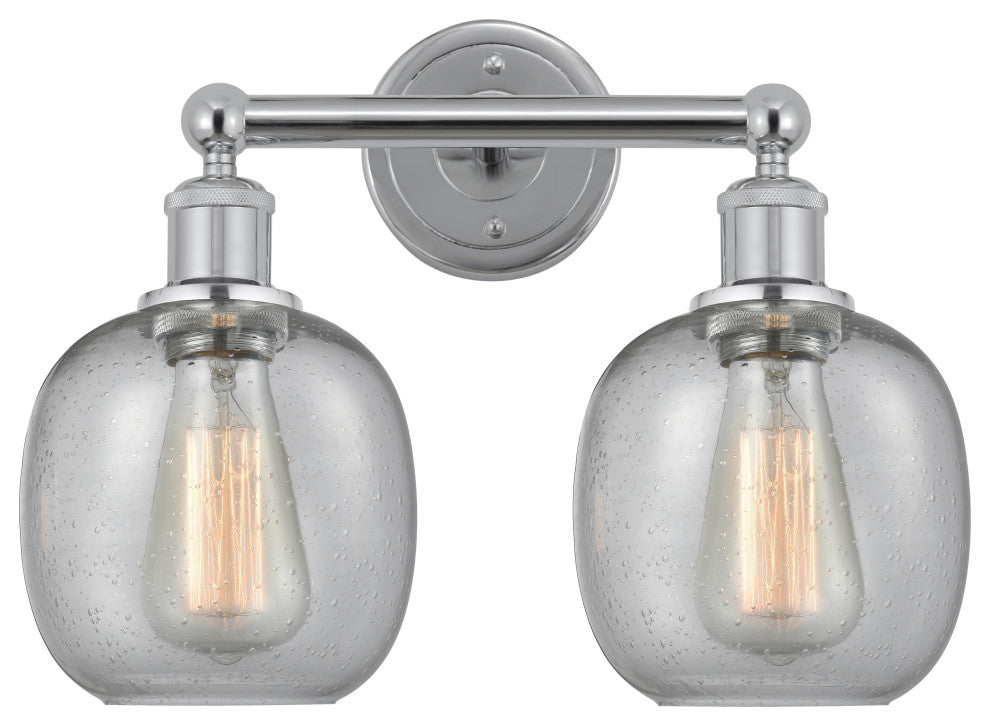 Innovations 616-2W-PC-G104 Belfast 2 Light Bath Vanity Light, Polished Chrome