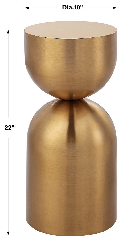 Uttermost Golden Vessel Modern Accent Table