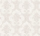 Moments, Baroque Motifs, Flowers And Garlands Cream Wallpaper Sample, Modern