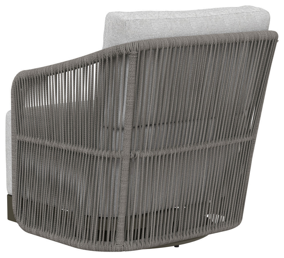 Allariz Swivel Armchair, Warm Grey, Gracebay Light Grey