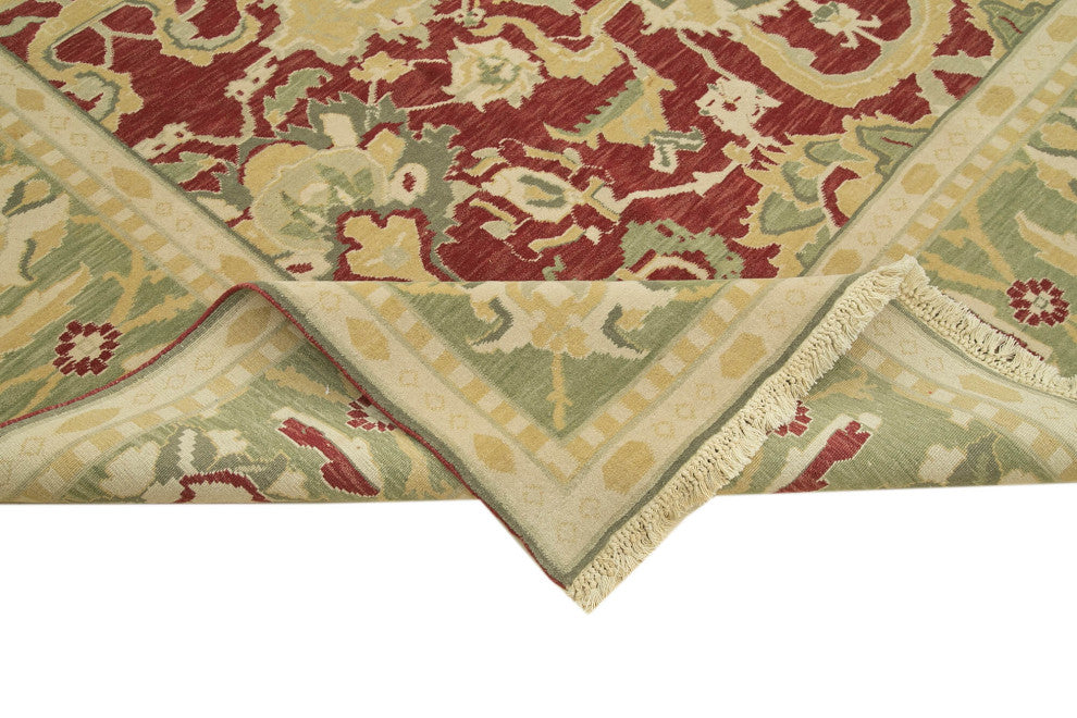 Rug N Carpet - Handwoven Oriental 8' 10" x 11' 6" Pastel Oushak Area Rug