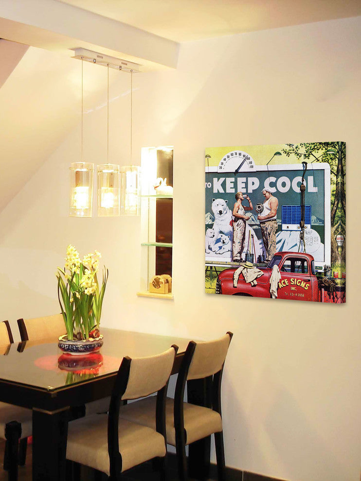 "Billboard Painters" Painting Print on Canvas by Stevan Dohanos