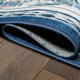 My Magic Carpet Washable Rug Aubusson Blue, 3' X 5'