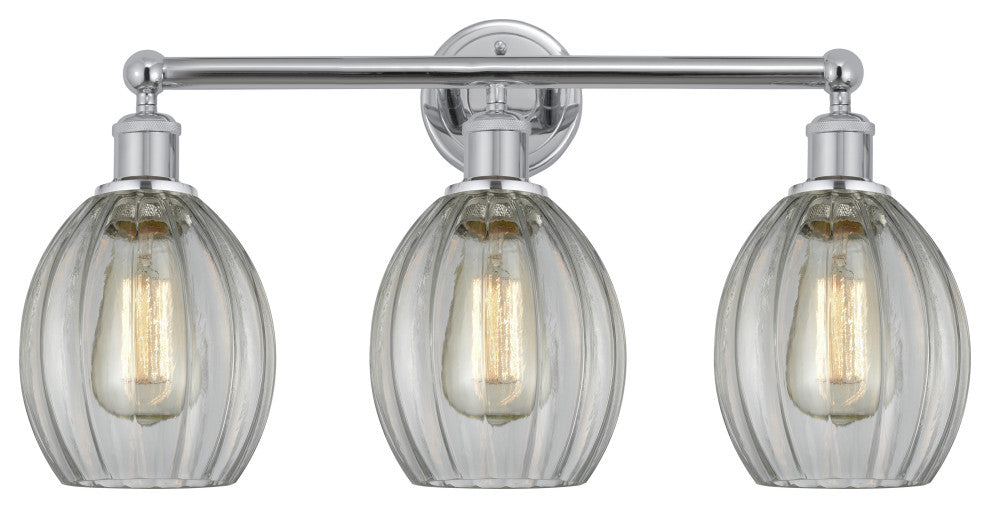 Innovations 616-3W-PC-G82 Eaton 3 Light Bath Vanity Light, Polished Chrome