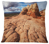 Tough Rocks in Vermillion Cliffs Landscape Printed Throw Pillow, 18"x18"