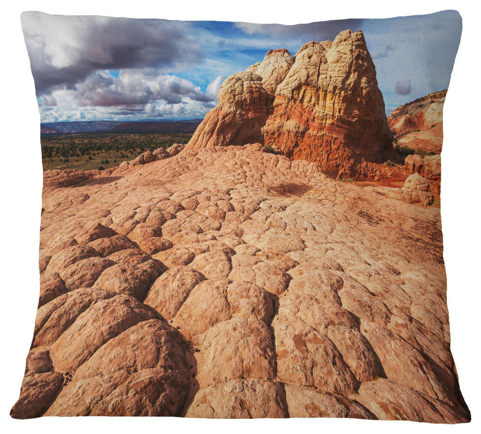 Tough Rocks in Vermillion Cliffs Landscape Printed Throw Pillow, 18"x18"