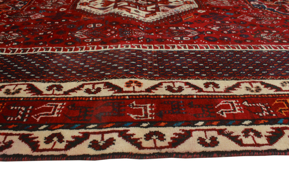 Fine Vintage Distressed Jarrett Red Rug