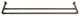 5/8" Double Blackout Curtain Rod 84-120", Antique Brass