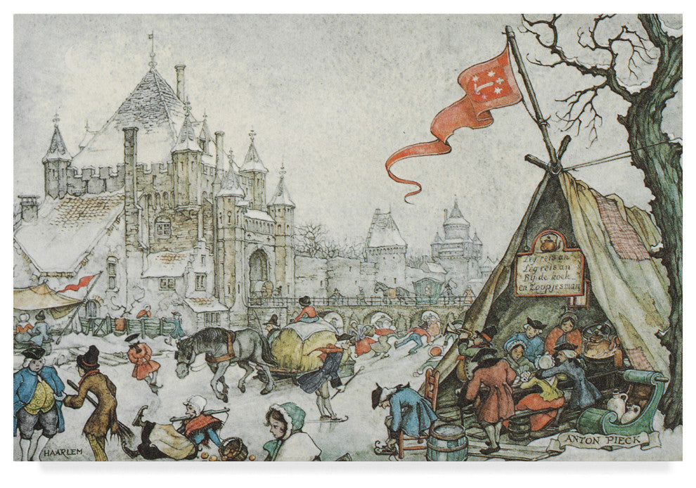 Anton Pieck 'Vintage Tent' Canvas Art