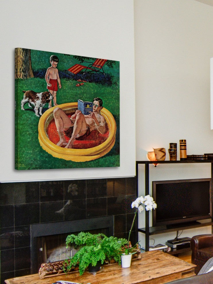 "Wading Pool" Painting Print on Canvas by Amos Sewell