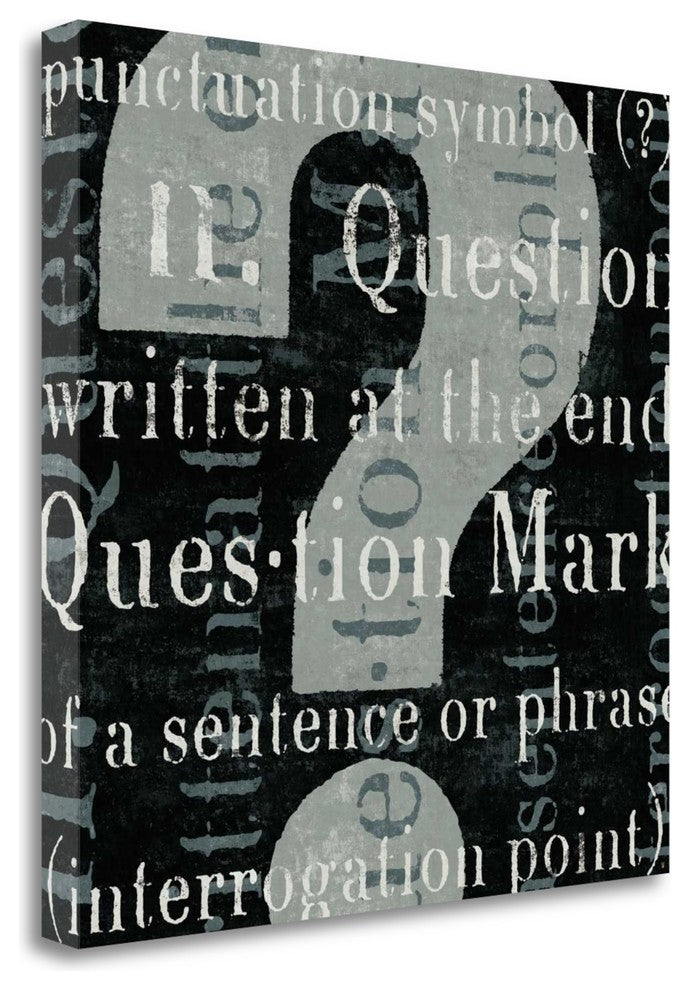 "Punctuated Text IV" By Michael Mullan, Giclee Print on Gallery Wrap Canvas