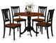 5 Pc Small Kitchen Table And Chairs Set -Table And 4 Dinette Chairs