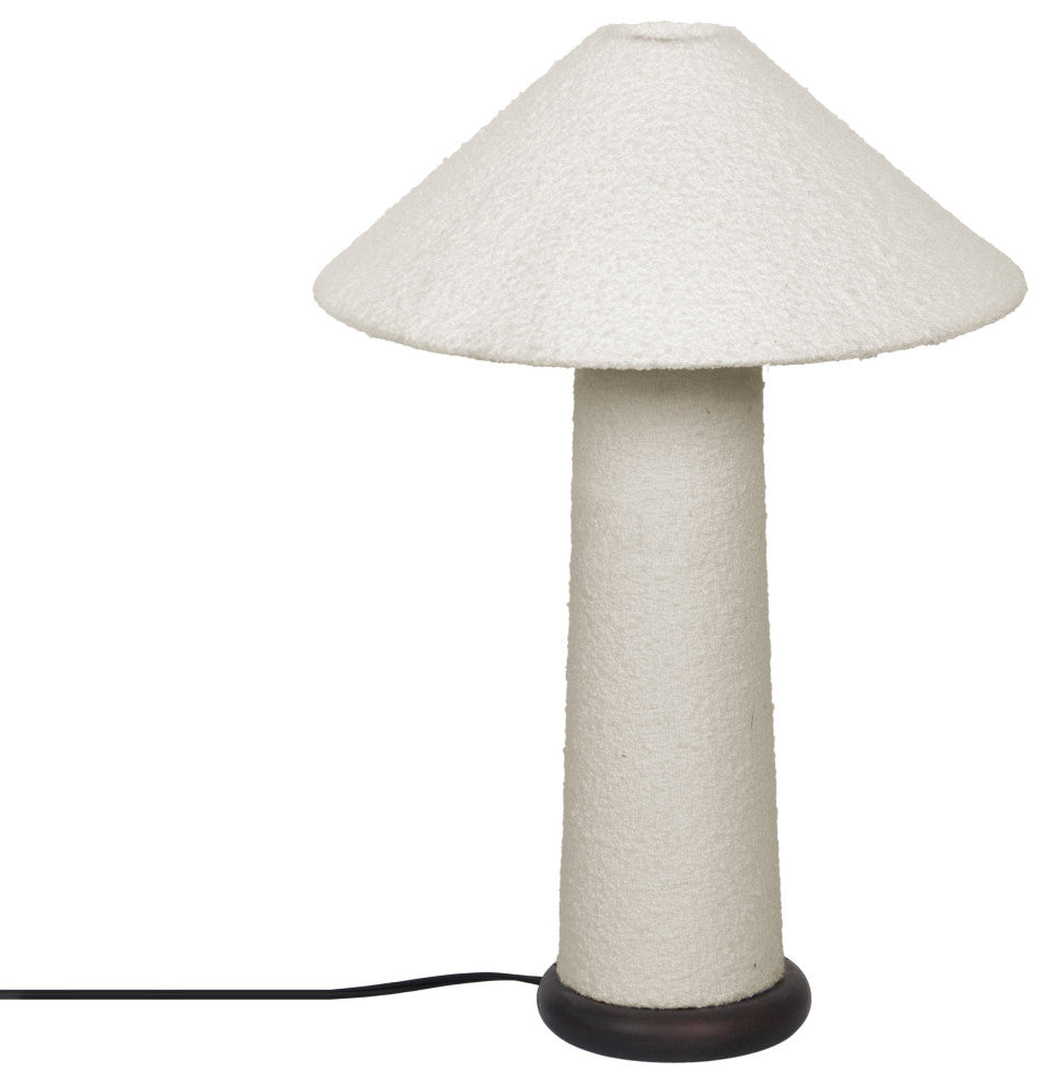 Faith Cream Boucle Table Lamp