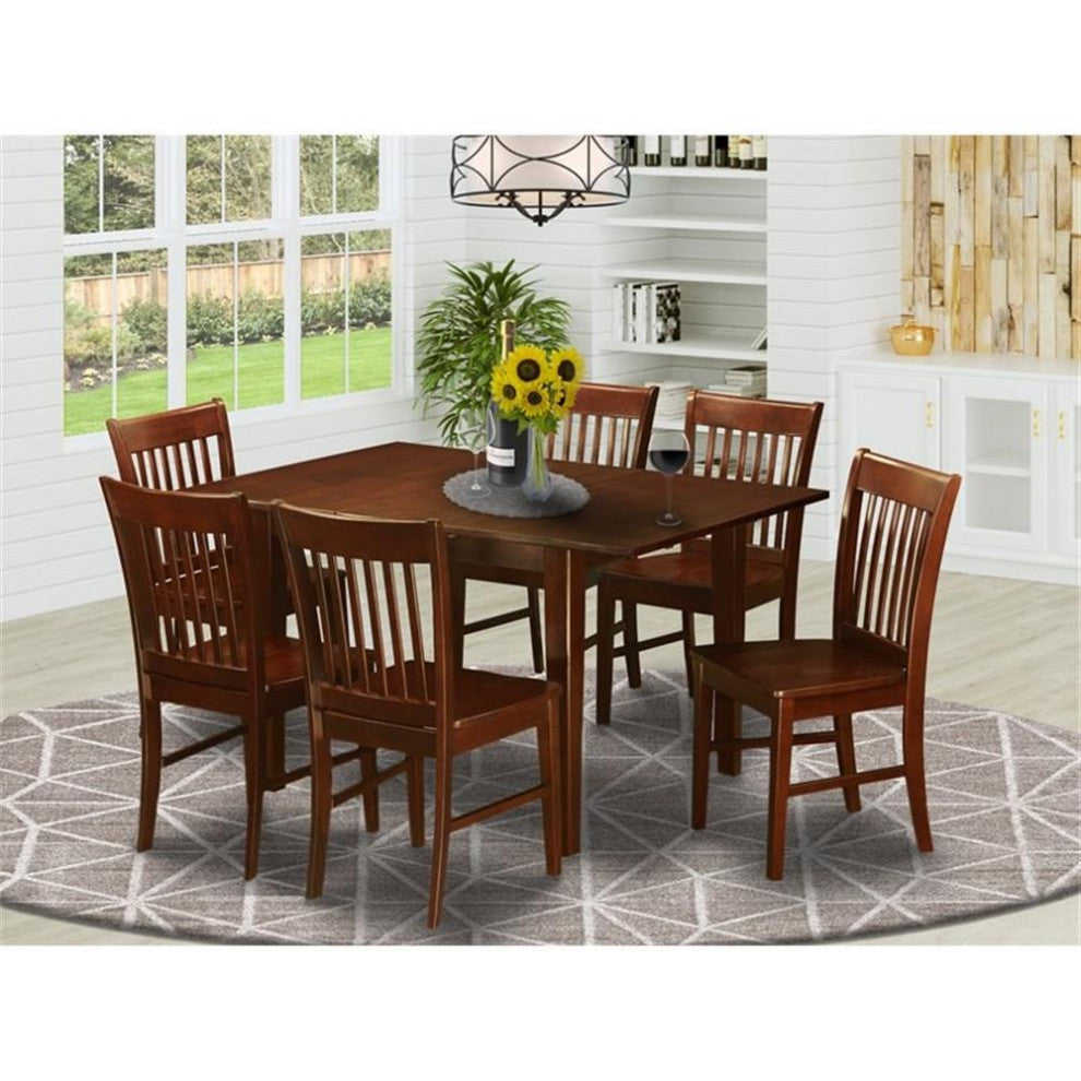 7 Pc Kitchen Dinette Set - Kitchen Tables With 6 Kitchen Dining Chairs