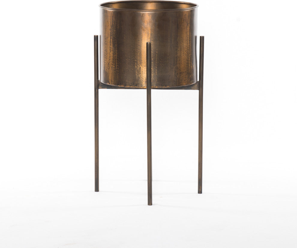 Jed Planter-Weathered Brass