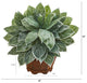 18" Silver Aglaonema Artificial Plant, Decorative Planter, Real Touch