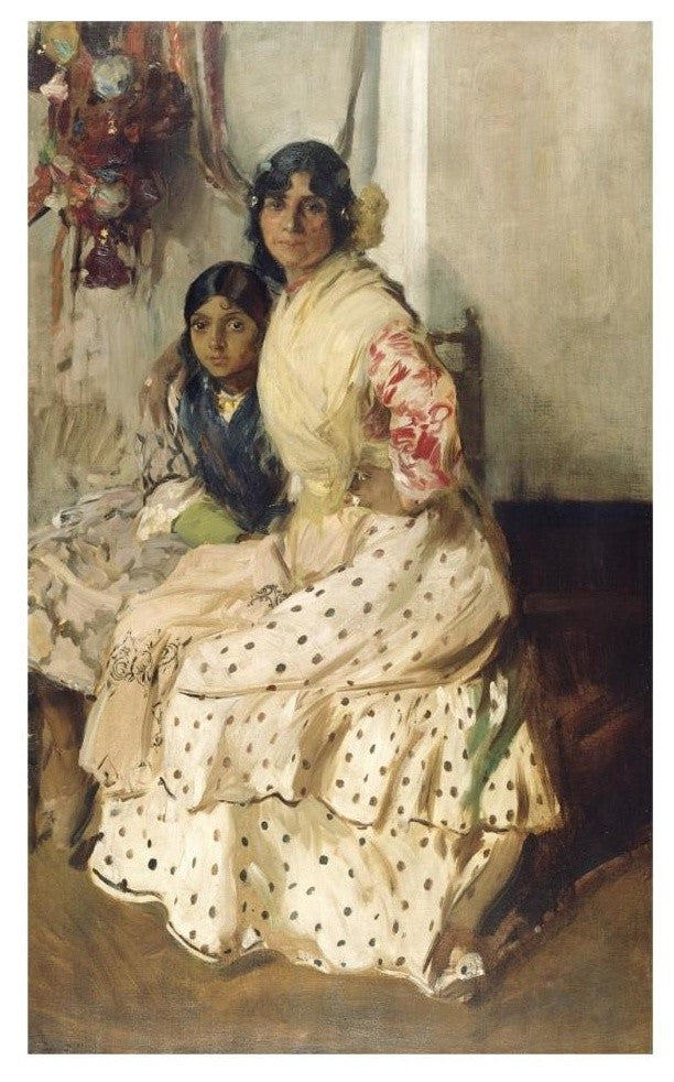 "Pepilla the Gypsy and Her Daughter" Print by Joaquin Sorolla y Bastida, 20"x32"