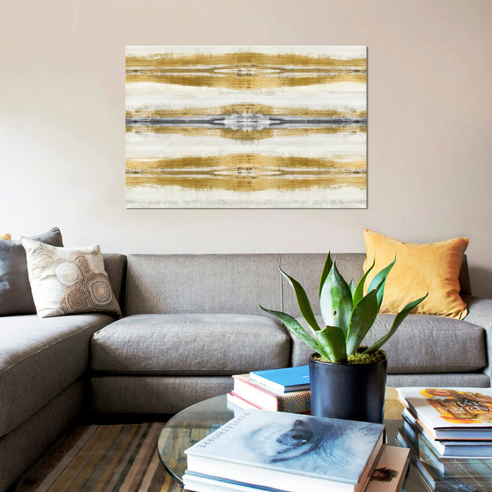 "Eminent In Gold I" by Ellie Roberts, Canvas Print, 40"x26"