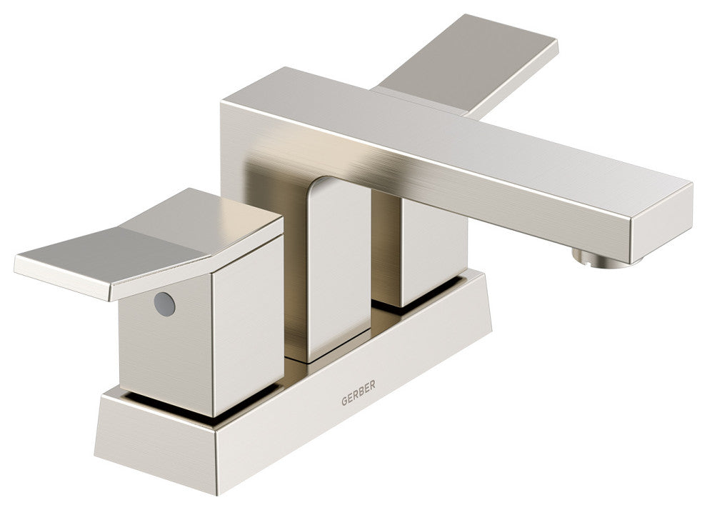 Avian Two Handle Centerset Lavatory Faucet, Brushed Nickel