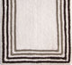 Bath Rug Cotton, 36"x24", White and Multi Gray, GSF 180, Pattern Tonal Stripe