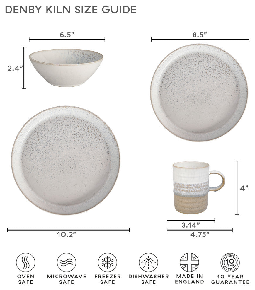 Kiln by Denby Dinner Plates, Set of 4