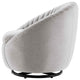 ArmTufted Chair Swivel Accent Tufted Chair, Black Gray, Modern, Lounge