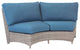 St. Tropez Curved Loveseat, Jockey Red