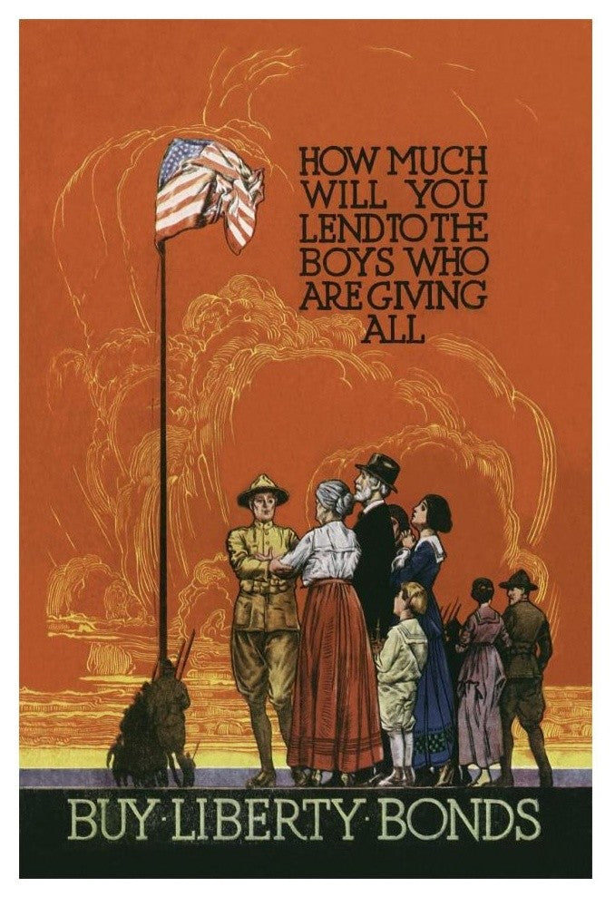 "WWI: Buy Liberty Bonds" Digital Paper Print, 14"x20"