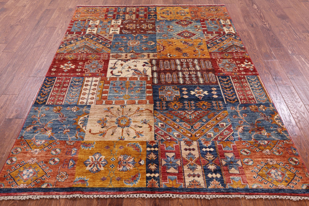 Super Kazak Handmade Wool Rug 5' 10" X 7' 8" Q11096