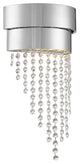 Crystorama CLA-A3202-PN-CL-MWP, 2-Light Wall Mount, Polished Nickel