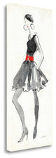 "Red Flair I" By Anne Tavoletti, Giclee Print on Gallery Wrap Canvas