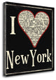 "Nyc" By Jo Moulton, Fine Art Giclee Print on Gallery Wrap Canvas, Ready to Hang
