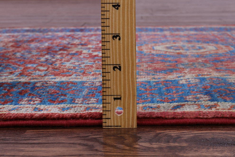 2' 8" X 9' 10" Runner Mamluk Hand-Knotted Wool Rug - Q12506