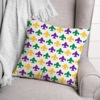 Fleur Di Lis Pattern 18x18 Spun Poly Pillow