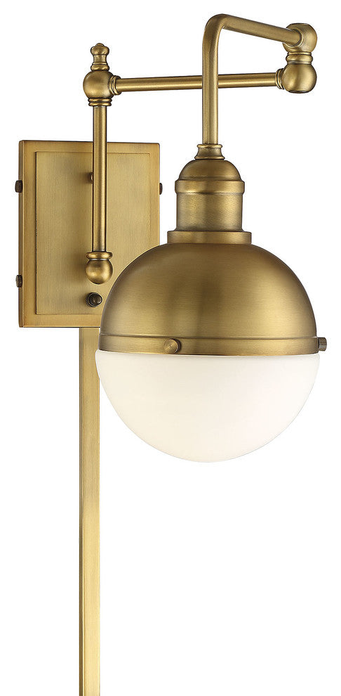 1-Light Wall Sconce, Brass