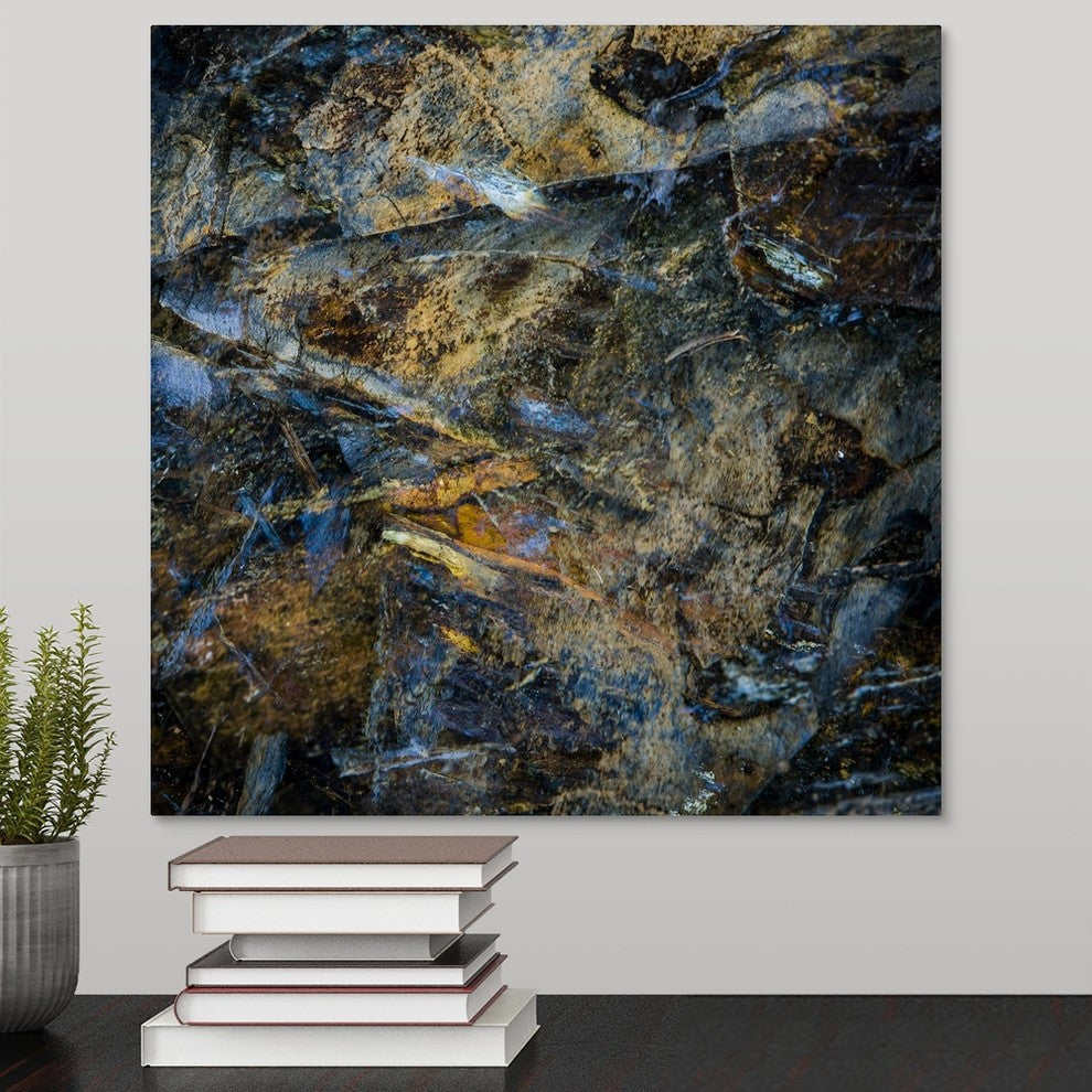 "Obsidian" Wrapped Canvas Art Print, 16"x16"x1.5"