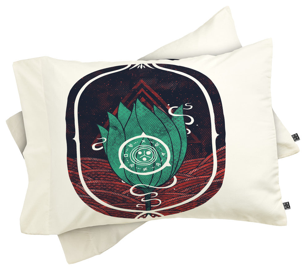Deny Designs Hector Mansilla Pulsatilla Patens Pillowcase