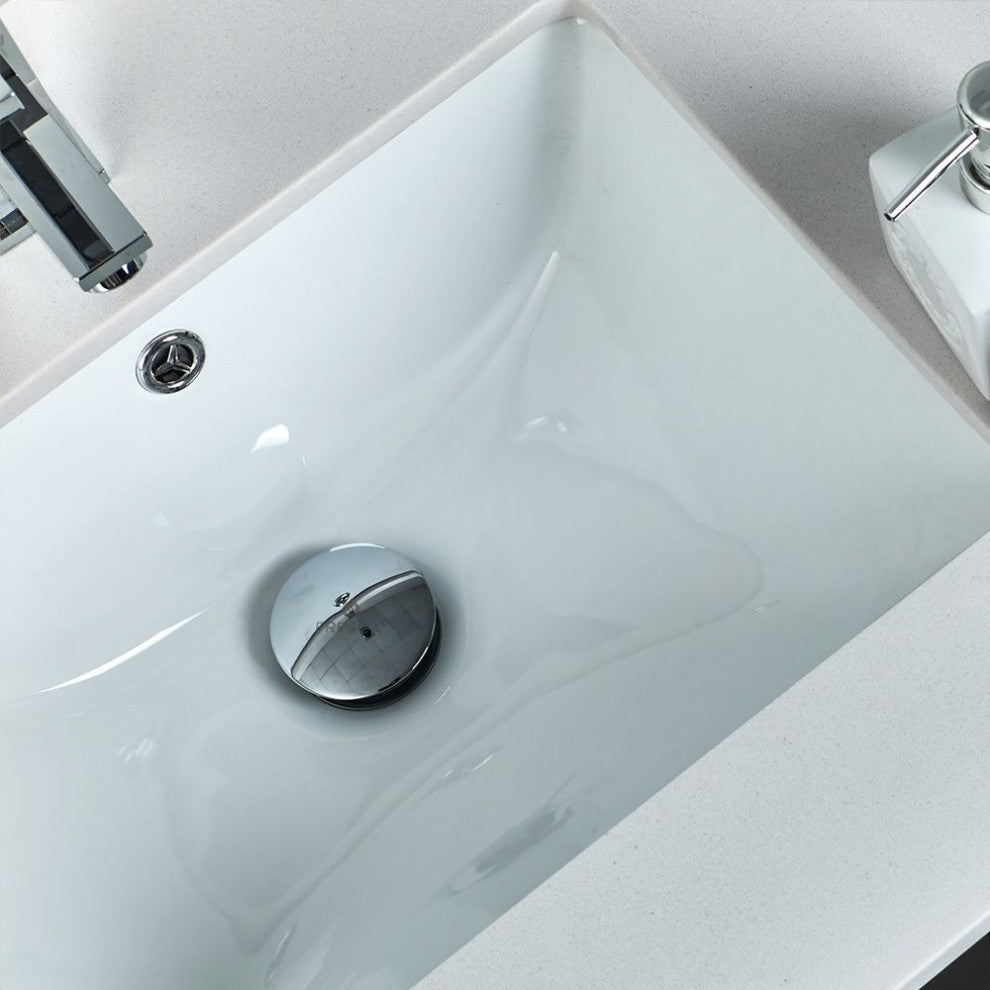 Manchester 72" Black Double Sink Bathroom Vanity Set, Faucet-Fft9131ch