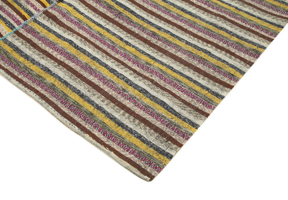 Rug N Carpet - Handmade Oriental 6' 4'' x 10' 0'' Unique Wool Kilim Rug