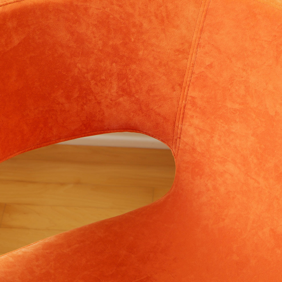 GDF Studio Salazar Modern Design Accent Chair, Orange