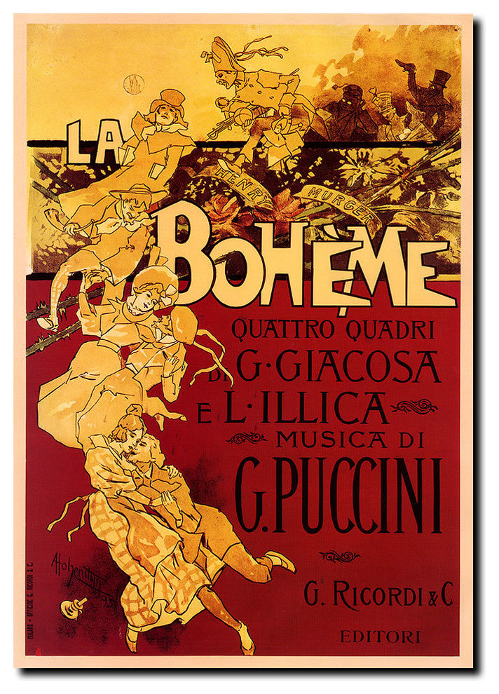 ''Boheme-Puccini'' Canvas Art