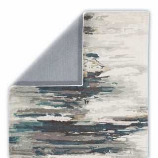 Jaipur Living Ryenn Handmade Abstract Teal and Gray Area Rug 10'x14'