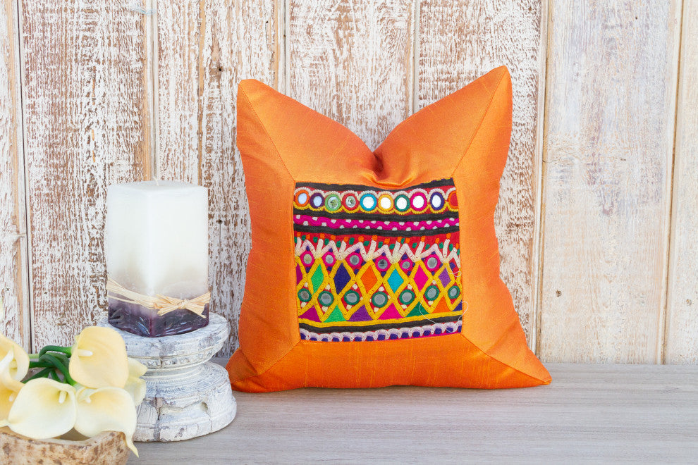 Siya Indian Silk Decorative Pillow