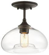 Savoy House Meridian 1 Light Semi-Flush M60017ORB, Oil Rubbed Bronze