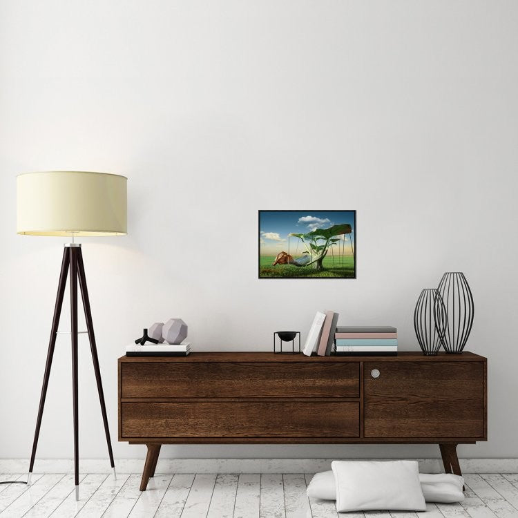 "Untitled" Framed Canvas Giclee by Radoslav Penchev, 23x16"