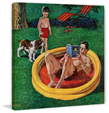"Wading Pool" Painting Print on Canvas by Amos Sewell