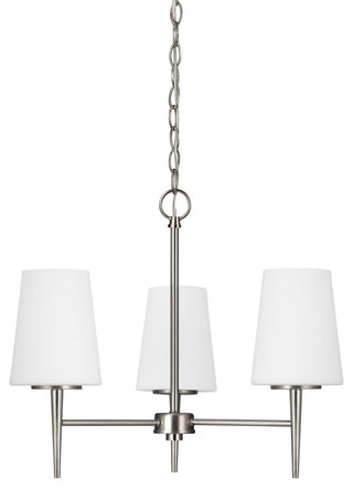 Driscoll 3-Light Chandelier, Brushed Nickel