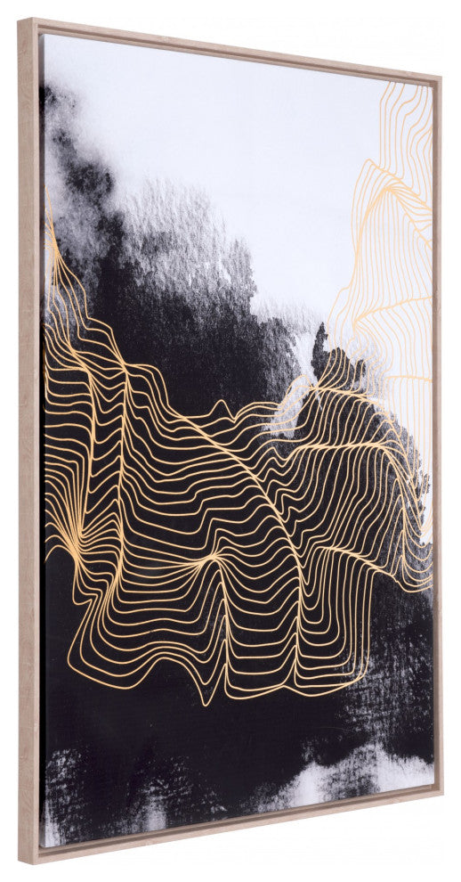 Black and Gold Soul Search Wall Art