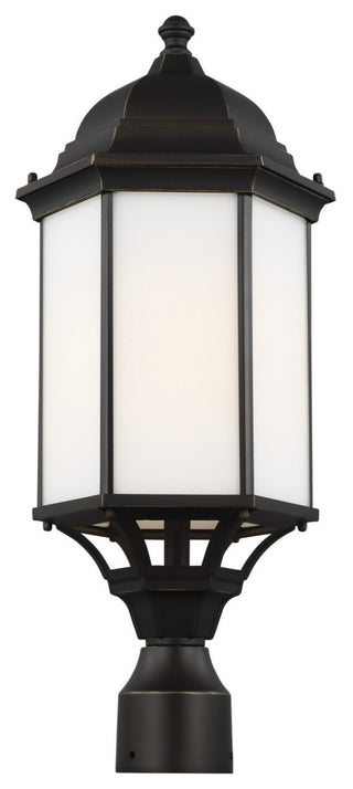 Sevier 1-Light Outdoor Post Lantern, Antique Bronze